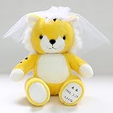 虎の体重ぬいぐるみ(女の子　十二支寅年）ベール・ネックレス付き完成品　生まれた時の体重で作る十二支のウェイトドール