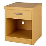 木製 ナイトテーブル チェスト サイドテーブル キャスター付き 机 テーブル 〔ロータイプ〕 ナチュラル