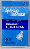 Panasonic Upright Vacuum Cleaner Bags, DVC Replacement Brand, designed to fit Panasonic Types U & U-