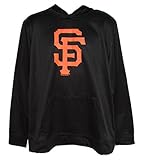San Francisco Giants大人用サイズXLパフォーマンスフード付きスウェットシャツ – ブラック