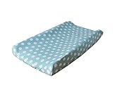 My Baby Sam Pixie Baby Polka Dot Contour Changing Pad Cover, Aqua and Pink by My Baby Sam [並行輸入品]