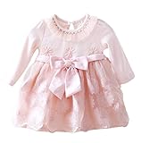 (コ-ランド) Co-land フォーマル ベビードレス 長袖 子供ワンピース 女の子 女児 花柄 フリル 蝶結び キッズドレス 結婚式 七五三 入園式 可愛い ピンク 74