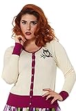Voodoo Vixen - Kylie Cream Owl Cardigan M