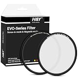 H&Y ブラックミスト 72mm EVO ブラックプロミスト 1/8 フィルターキット マグネット式 ねじ込み式両対応 薄枠 帯電防止 防汚 撥水 防傷 EB8-72