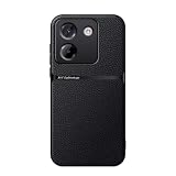 Kepuch ケース 対応 Xiaomi Poco M7 Pro 5G カバー ビルトインメタルプレート茘枝模様 - 黒