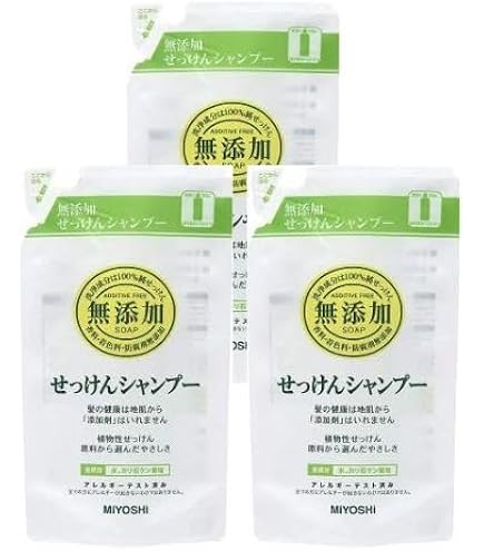 Amazon | 【お徳用 10 セット】 ミヨシ 無添加 せっけん シャンプー