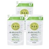 【3個】無添加 せっけんシャンプー リフィル 300ml+使い捨て手袋1枚【セット品】