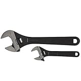 DEWALT DWHT70294 Heavy Duty Adjustable Wrench Set, 10 and 6 Inch, 2pk [並行輸入品]