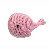 有機ベビーおもちゃPink Whale Rattle