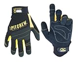 Pit Crew Mechanic Glove, Black Extra Large (CLC220BXL) Category: Fabric by Custom Leathercraft