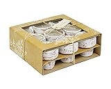 ホワイエ  TIM素焼きpotキャンドル4.5x5 9個入/紙箱 810900WH