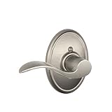 Schlage F170 ACC 619 WKFLH Wakefield Collection Left Hand Accent Decorative Trim Lever, Satin Nickel