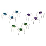 新しいクリエイティブ装飾Jeweled Spidersアウトドア安全Garden Statue ,セットof 3
