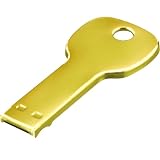 グリーンハウス カギのようなUSBフラッシュメモリ 4GB ゴールド