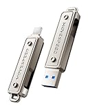 MOVE SPEED LJ 32GB USBフラッシュドライブ 130MB/秒 USB 3.2 + Type-C デュアルポートサムドライブ USB Cドライブ USB 3.1/3.0/2.0対応 iPhone 16/15シリーズ、Android、MacBook/Pro/Airなどに対応