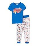 Sweet &ソフトボーイズ半袖パジャマセット男の子パジャマ – 幼児幼児用 カラー: ブルー