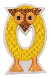 NASKA 動物アルファベットワッペンOwl(フクロウ)LS19O