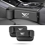 【ヴェルファイア専用】シートサイドポケット VELLFIRE 専用 車内 隙間 収納 ケース ヴェルファイア 20系 30系 40系 車 サイド収納ボックス 大容量 ドリンクホルダー付き 小物入れ 落下防止 カー用品 カーアクセサリー PUレザー 直径7cm以内ボトルを入れ 運転席と助手席セット2個入り (ヴェルファイア専用+ブラック)