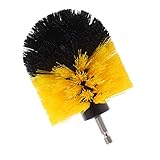 F Fityle 全２０種　ドリルクリーニングブラシ　パワースクラバー　クリーニング交換部品　長持ち　実用 - イエローミディアムブラシ3.5インチ