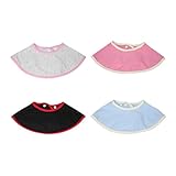 Jolieer ベビー 360度 円形 よだれかけ スタイ 三角バンダナ オシャレな ビブ スタイ 4枚セット (A)