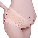 柏屋通商 マタニティガードル 簡単装着 妊婦帯 (ベージュ)