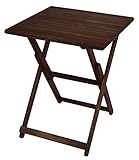 【サンニード】折りたたみ式テーブル FD-66 ブラウン 幅60 奥行60 高さ74 U-S1