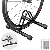 Goray 自転車スタンド 横幅調節可能 転倒防止 1台用 - サイクルスタンド 屋外 倒れない ロードバイクスタンド 自転車 メンテナンススタンド 固定スタンド 強風対策 組立品 日本語取扱説明書