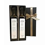 ギフトに最適！地中海から直輸入！エクストラバージンオリーブオイルギフトセット (250mlブラン＆ブラン)オリジナルパンフレット付き！遮光性ガラス瓶