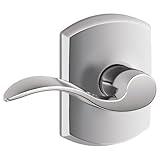 Schlage Lock Company F10ACC625GRW Series Accent w Greenwich Rose Passage Door Locks Chrome [並行輸入品]