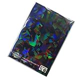 ノーブランド品 ホログラムスリーブ クラッシュ ホロ キラキラ 65×90mm 50枚入り 透明シート OPP袋 トレーディングスリーブ オーロラ SL-002 -