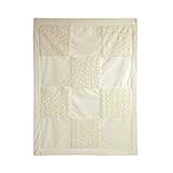 Little Me Ivory Patchwork Blanket, Ivory, Infant by Little Me