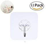 フック 壁 傷つけない 耐荷重10KG 12Pcs 強力密着 防水 使い安い 繰り返し使用可能...