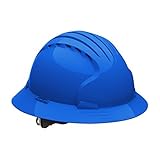 Evolution Deluxe 6161 280-EV6161V-50 Vented, Full Brim Hard Hat with HDPE Shell, 6-Point Polyester S