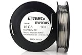 TEMCoニクロム80シリーズワイヤ16ゲージ抵抗AWG ga 16 AWG RW0385