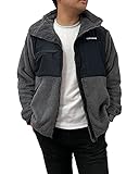 [コンバース] メンズ 切替スタンド シャギーボアジャケット M,L,LL (M, グレー)