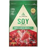 アルプロン (ALPRON) ソイ プロテイン SOY ストロベリー風味 900g アスパルテーム不使用 国内製造