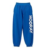 HOORAY(フーレイ) パンツ ダンス 衣装 ヒップホップ ハートスタースウェットスウェットパンツ 150 ブルー
