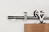現代ステンレススチールスライドバーンドアハードウェアの木製ドア/ポリッシュクローム仕上げ – Victory WTシリーズ 14 Feet Rail Length SPHL-VIC-WT-01-14-