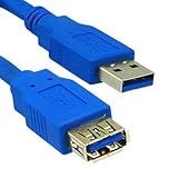 USB 3.0 Extension Cable, Blue, Type A Male / Type A Female, 6 foot [並行輸入品]