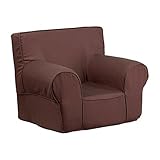 Offex OF-DG-CH-KID-SOLID-BRN-GG Solid Kids Chair, Small, Brown [並行輸入品]