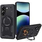 MNYWDSQ 対応 Xiaomi POCO X7 Pro 5G 用の ケース Poco X7 Pro 5G 耐衝撃 米軍MIL規格 スタンド付き Magnetic対応 TPU+PC ブラック 黒 D637-xm x7p-01