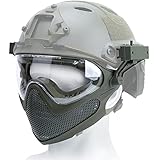 フルフェイスマスク：EA ファストヘルメット PJ&BJタイプ用 [イーグル模型] [#5437-MASK] (OD)