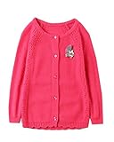 女の子 カーディガン 子供服 女児 ガールズ アウター キッズ かわいい おしゃれ 上質 ハート柄 防寒 通園 通学 お出かけ お祝い ギフト ファッション 90～130cm 90cm 100cm 1