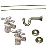 キングストン真鍮kpk108p Made to Made配管Supplyコンボキット、サテンニッケル