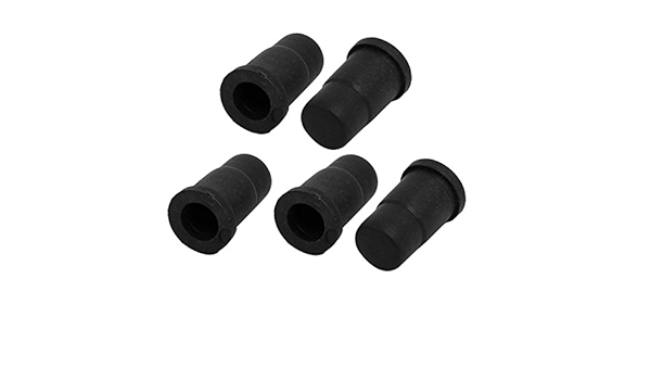 Amazon Co Jp Uxcell キャスターソケットスリーブ 32mmx19mm プラスチック ブラック ハードウェア 5個入り Diy 工具 ガーデン
