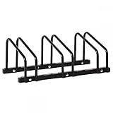 New 3 Bike Bicycle Floor Parking Adjustable Rack Storage Stand for Garage by FDW
