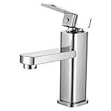 洗面器の蛇口ホットとコールドシングルホールトイレトイレ洗面器洗面器フル銅の高い蛇口