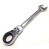 24ミリメートルキーratchetスパナオープンエンドトルクリング柔軟なギアレンチヘッドラチェットレンチソケットミニスパナツールセット-24mm
