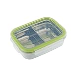 Innobaby Keepin' Fresh Stainless Divided Bento, Green by Innobaby [並行輸入品]