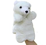 ふく福 可愛い しろくま 白熊 パペット アニマル パペット 人形 可愛い ぬいぐるみ